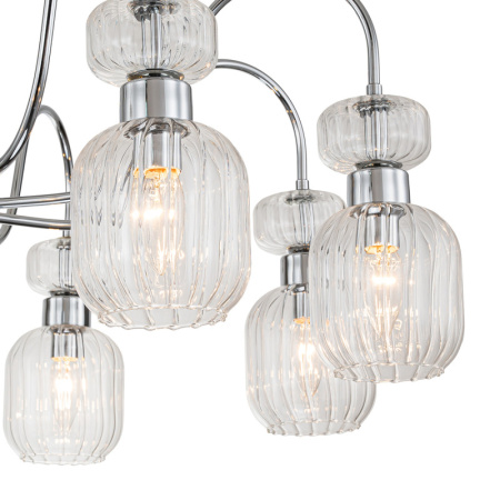 Люстры на штанге — Люстра на штанге Escada 1141/8PL Chrome/Clear купить в 