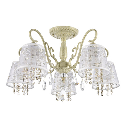 Потолочные люстры — 3574/5 белый с ст. золотом купить в 