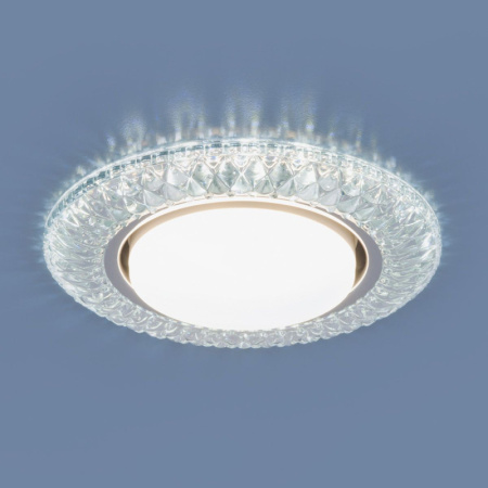 Встраиваемые точечные светильники — Встраиваемый светильник Elektrostandard 3020 GX53 CL прозрачный купить в 