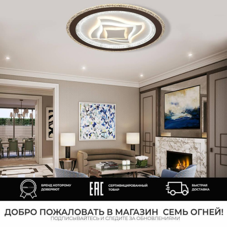 Потолочные светильники — Потолочный светильник Seven Fires Kholmi 75384.01.09.142 купить в 
