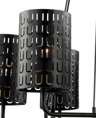 Люстры подвесные — Подвесная люстра Lumien Hall Тейл 4002/6P-BK-GR купить в 