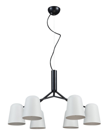 Люстры подвесные — Подвесная люстра Crystal Lux ENRIQUE SP6 BLACK/WHITE купить в 