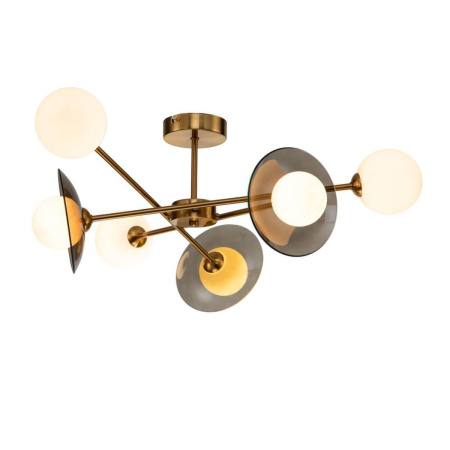 Люстры на штанге — Потолочная люстра Indigo Jazz 11020/6C Brass V000163 купить в  Люстры на штанге — Потолочная люстра Indigo Jazz 11020/6C Brass V000163 купить в