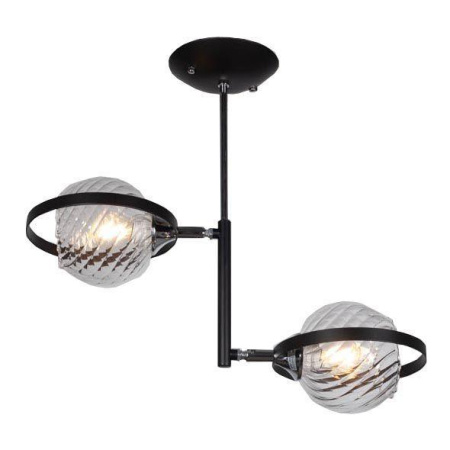 Люстры на штанге — Потолочная люстра IMEX MD.3149-2-S BK+CH купить в 