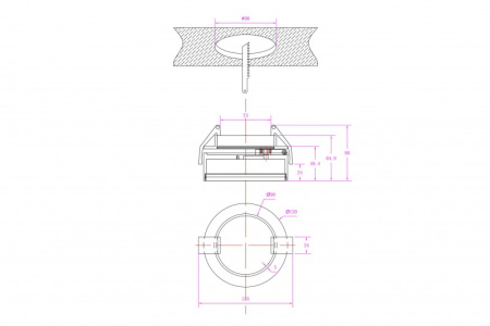 Встраиваемые точечные светильники — Встраиваемый светильник Donolux DL18959R18W1W купить в 