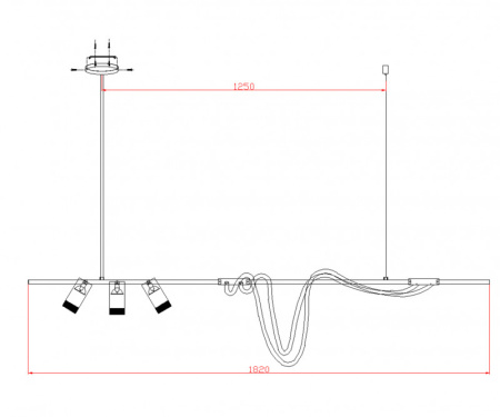 Люстры на штанге — Люстра на штанге Kink Light 08039-180A,19 купить в 