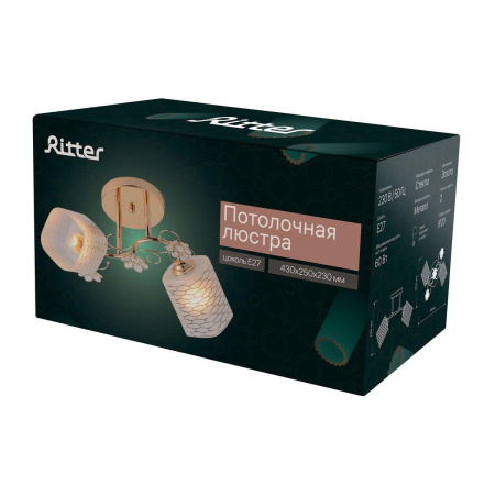 Потолочные люстры — Потолочная люстра Ritter Fabero 52401 4 купить в  Потолочные люстры — Потолочная люстра Ritter Fabero 52401 4 купить в