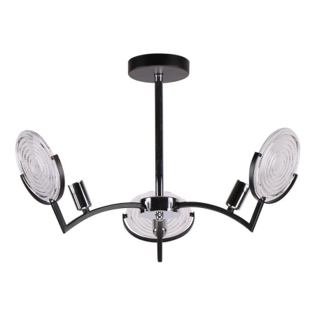 Люстры на штанге — Потолочная люстра IMEX MD.51382-3-P BCH+BK купить в 