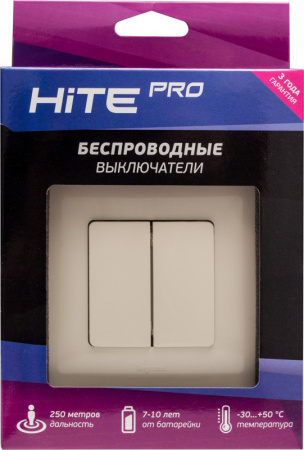 Выключатели — Выключатель HiTE PRO HP-LE-2-ivory купить в 