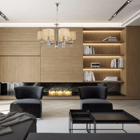 Люстры подвесные — Подвесная люстра Lumien Hall Вивьен LH1038/6H-CR купить в 