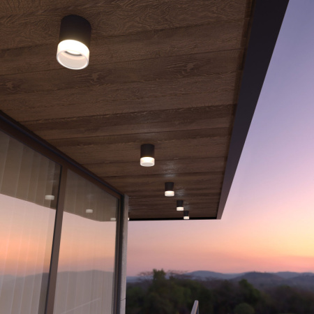 Накладные уличные светильники — Накладной уличный светильник Elektrostandard Light LED 2107 (35140/H) черный купить в 