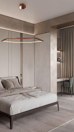 Подвесные светильники — Подвесной светодиодный светильник Milosh Tendence 0873CL-36PG купить в  Подвесные светильники — Подвесной светодиодный светильник Milosh Tendence 0873CL-36PG купить в