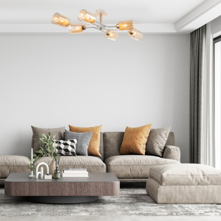 Люстры на штанге — Люстра на штанге Escada 1131/6P White/Gold купить в 