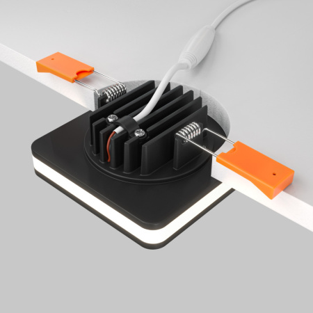 Встраиваемые точечные светильники — Встраиваемый светильник Maytoni Technical DL2001-L7B4K купить в 