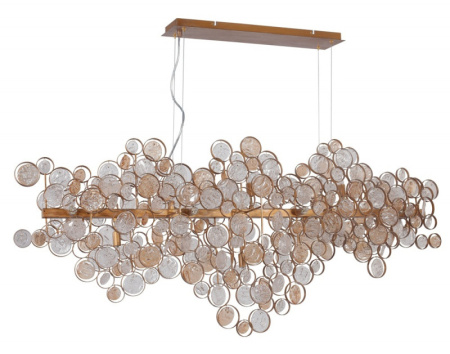 Люстры подвесные — Подвесная люстра Crystal Lux DESEO SP15 L1400 GOLD купить в 