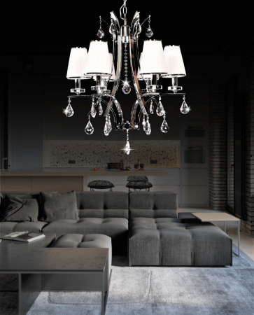 Люстры подвесные — Подвесная люстра Lumina Deco LDP 66247-6 WT купить в  Люстры подвесные — Подвесная люстра Lumina Deco LDP 66247-6 WT купить в