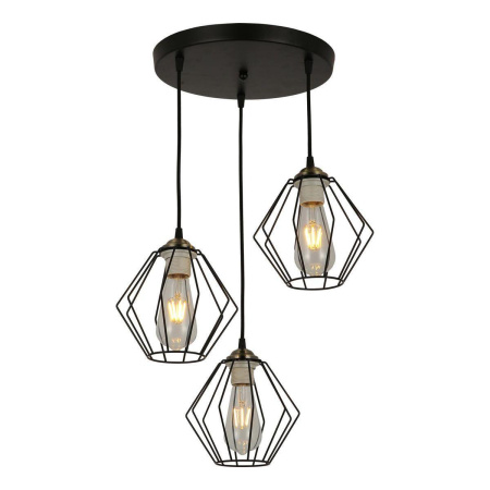 Люстры подвесные — Подвесная люстра IMEX MD.3099-3-P BK+AB купить в 