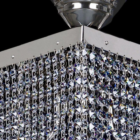 Потолочные светильники — Потолочный светильник Artglass Leandra 300X300 Nickel CE купить в 