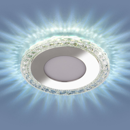 Встраиваемые точечные светильники — Встраиваемый светильник Elektrostandard 9909 LED 8W CL прозрачный купить в 