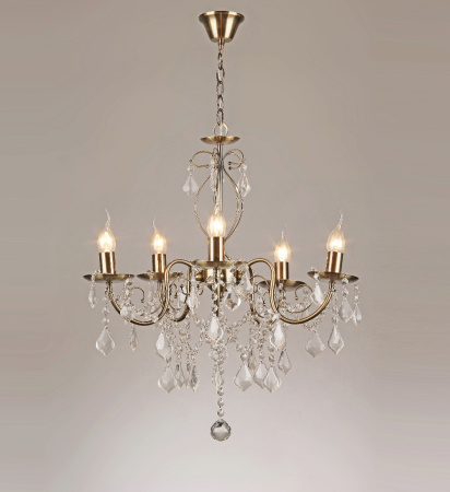 Люстры подвесные — 02259/5 бронза купить в 