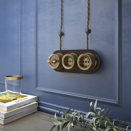 Выключатели — Выключатель Werkel WL19-01-03 (Бронзовый) купить в 