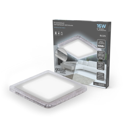 Встраиваемые точечные светильники — Встраиваемый светильник Gauss BL325 купить в 