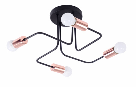 Потолочные люстры — 96188/4 черный/медь купить в 