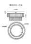 Люстры накладные — Накладная люстра MyFar MR2011-2CL купить в 