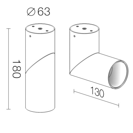 Накладные точечные светильники — Накладной светильник LeDron CSU0809 BLACK купить в  Накладные точечные светильники — Накладной светильник LeDron CSU0809 BLACK купить в