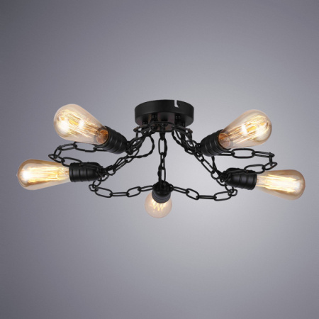 Люстры накладные — Накладная люстра ARTE Lamp A9344PL-5BK купить в  Люстры накладные — Накладная люстра ARTE Lamp A9344PL-5BK купить в