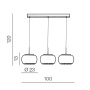 Подвесные светильники — Подвесной светильник Azzardo Burn 3 line AZ2454 купить в 