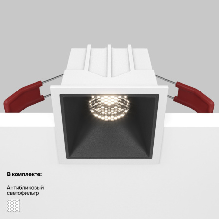 Встраиваемые точечные светильники — Встраиваемый светильник Maytoni Technical DL043-01-10W4K-SQ-WB купить в 
