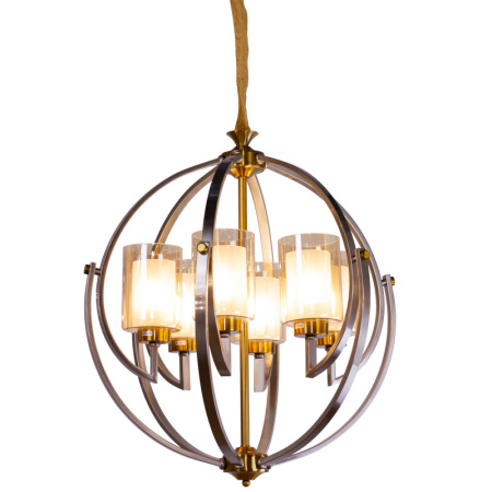 Люстры подвесные — Подвесная люстра AM Group AM372 SP6 GAB+SN купить в 