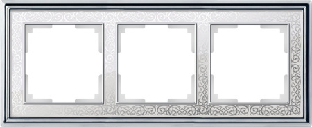 Рамки — Рамка Werkel WL77-Frame-03 (хром/белый) купить в 