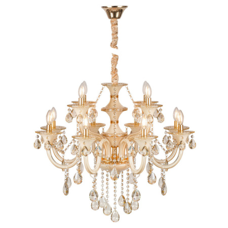 Люстры подвесные — Подвесная люстра AM Group KAMILA SP8+4 GOLD купить в 