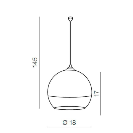 Подвесные светильники — Подвесной светильник Azzardo Silver ball 18 AZ0731 купить в 
