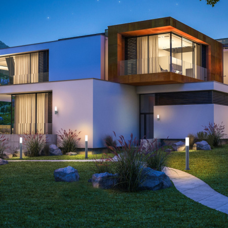 Средние уличные фонари — Садово-парковый светильник Elektrostandard 1419 TECHNO серый купить в 