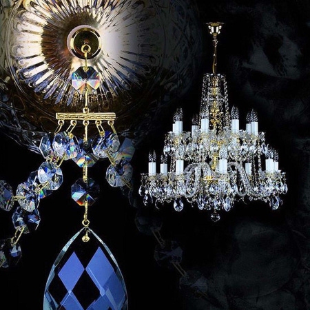 Люстры подвесные — Подвесная люстра Artglass Zita XVI. Full Cut CE купить в 