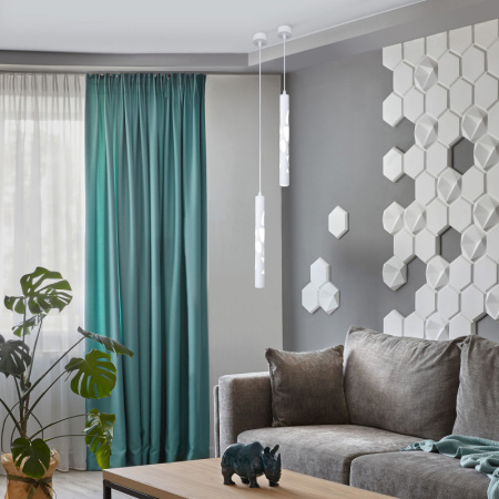 Подвесные светильники — Подвесной светильник Eurosvet DLR037 12W 4200K белый матовый купить в 