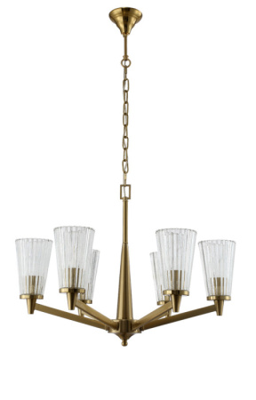 Люстры подвесные — Подвесная люстра Crystal Lux LAURA SP-PL6 BRONZE купить в 