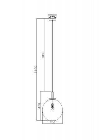 Подвесные светильники — Подвесной светильник Freya FR4007PL-01BT купить в 