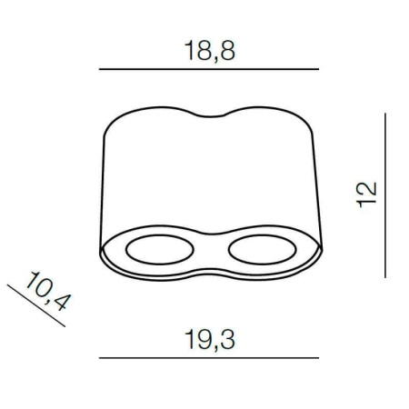 Накладные светильники — Накладной светильник Azzardo Neos 2 AZ0608 купить в 