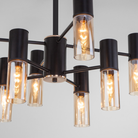 Люстры на штанге — Люстра на штанге Eurosvet 70125/8 черный купить в 