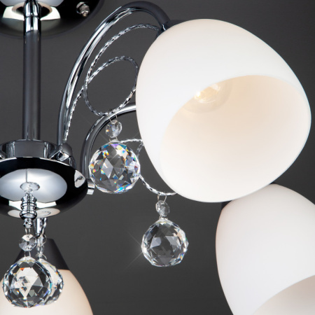 Люстры на штанге — Люстра на штанге Eurosvet 22415/5 хром купить в 