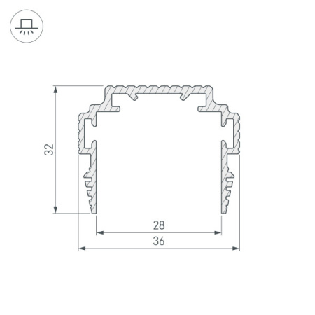 Профили для светодиодных лент — Профиль Arlight 035011 купить в 