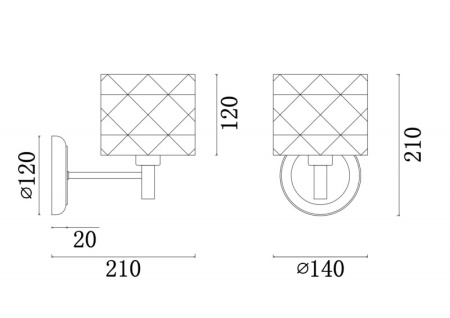Настенные бра — Бра Freya FR5044WL-01CH купить в 