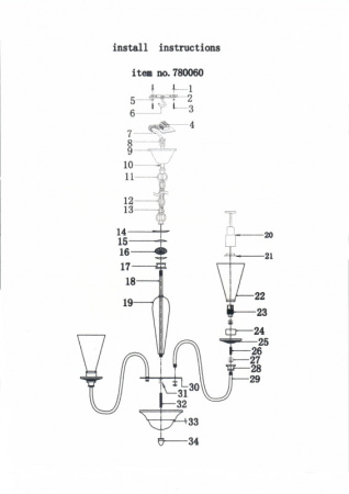 Люстры подвесные — Подвесная люстра Lightstar 780060 купить в 