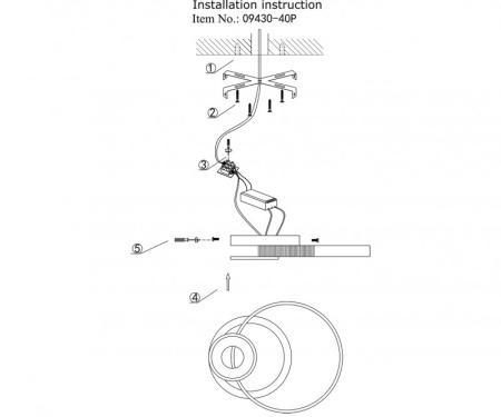 Люстры накладные — Накладная люстра Kink Light 09430-40P,19 купить в 