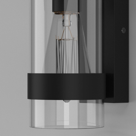 Уличные настенные светильники — Светильник настенный Elektrostandard Falcon черный (35167/D) купить в 