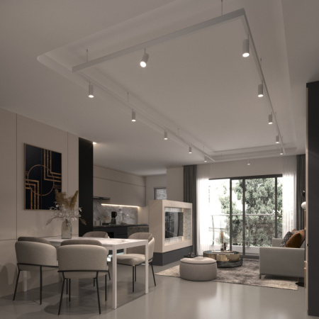 Трековые светильники — Светильник на шине Elektrostandard Slim Magnetic R01 Трековый светильник 6W 4200K (белый) 85011 купить в 